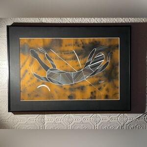 LONG NECK TURTLE SIGNED BY DAVID MOOLOOLOO ROPER RIVER AUSTRALIA ABORIGINAL ART